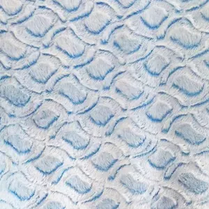 Flocking Embossed Short Pile Fleece Fabric For Blanket Baby Pajamas Lining Bedding Home Textile