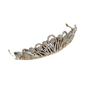 Corona de novia americana Europea tocado de boda con cristal para aniversario princesa cumpleaños coronas diademas accesorios para el cabello - Product Image 4