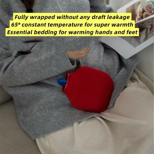 Calentador de Manos JN, Compresa <span class=keywords><strong>Caliente</strong></span> de Felpa, <span class=keywords><strong>Bolsa</strong></span> de <span class=keywords><strong>Agua</strong></span> <span class=keywords><strong>Caliente</strong></span> con Funda para Pies, Botella de <span class=keywords><strong>Agua</strong></span> <span class=keywords><strong>Caliente</strong></span> con Funda - Product Image 4