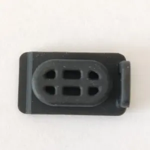 Black Silicone Rubber Protective Jacket and USB Plugs Used to Dustproof