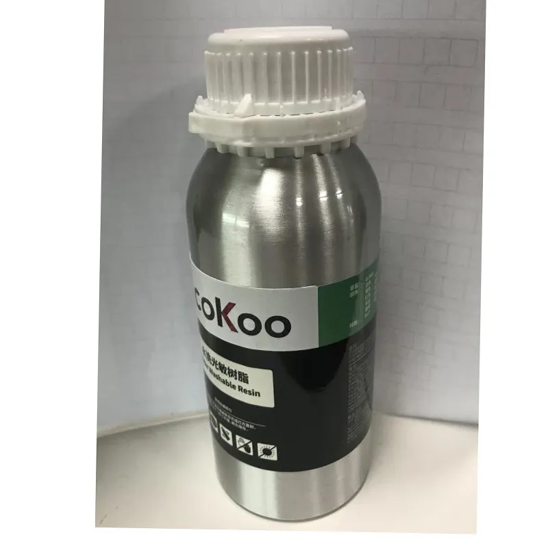 GOOFOO Phtotopolymer Resin 0.5L Per Bottle Transparent Yellow For UV-LCD 3D Printer