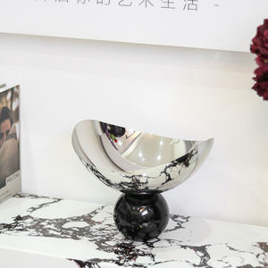 صفيحة كرة سوداء جديدة Yuanbao معدنية + مادة زجاجية راقة للمنزل - Product Image 3