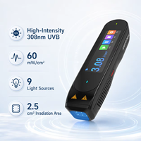 Lampe de photothérapie UVB Kernel CN 308P6 308nm |   Appareil de luminothérapie ciblée rechargeable et portable pour le visage et le front (Vitiligo)