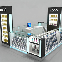 Vitrine de présentation de produits de fumage VVape personnalisée, vitrine en verre pour tabac à feuilles, comptoir, kiosque de centre commercial, accessoires pour boutique de fumée, luxe