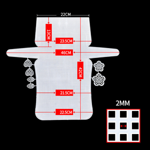 Círculos <span class=keywords><strong>de</strong></span> Malla Plástica para Manualidades, Base para Tejer Alfombras, Placa <span class=keywords><strong>de</strong></span> Plástico Rígido para Crochet y Hilos - Product Image 4