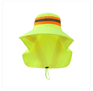 Chapeau de protection réfléchissant haute visibilité pare-soleil de protection UV à séchage rapide pour les travailleurs de la construction pêcheurs chapeau de soleil personnalisable - Product Image 4