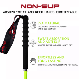 OKHEALINGバックルタイプ折りたたみ式テレスコピックT800炭素繊維ハイキングポール - Product Image 3