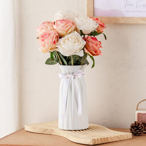 नए आगमन बूमरे आधुनिक डिजाइन आकार के रंगीन प्लास्टिक शादी का फूल <span class=keywords><strong>vase</strong></span> - Product Image 2