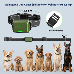 Système de dressage de chien à distance JZ étanche et rechargeable 99 niveaux de vibration longue durée de vie de la batterie 3 canaux grand contrôleur LCD - Product Image 3