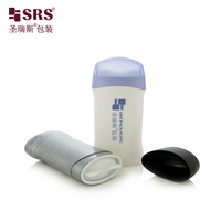 Bouteilles en plastique rechargeables personnalisées de 45 g, recyclables, à marque privée, pour emballage de déodorant et de soins de la peau