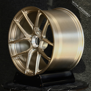 Jantes forgées de style Fi-R personnalisées de qualité supérieure, à blocage central, concaves profondes, dorées, pour <span class=keywords><strong>Porsche</strong></span> 911 992 991 <span class=keywords><strong>997</strong></span> 987 GTS Turbo S <span class=keywords><strong>GT3</strong></span> <span class=keywords><strong>RS</strong></span> - Product Image 3