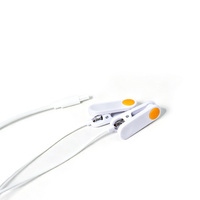 Câble personnalisé DC 2.35 0.7 avec fiche, en silicone ABS bicolore, avec attache auriculaire et gaine de protection anti-traction SR