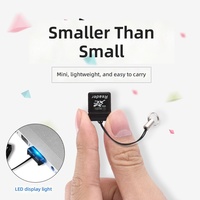 Lecteur de carte TF externe ultra-mini portable USB 2.0 haute vitesse pour téléphone et utilisation embarquée