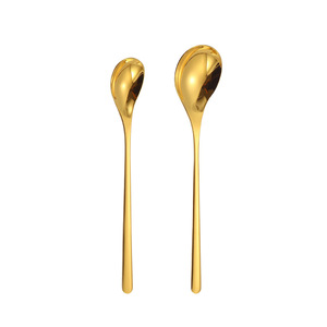 Stainless Steel Long Handle Stirring <b>Spoon</b> Mirror Polished Coffee Tea <b>Spoon</b> Gold Silver Color - Product Image 5