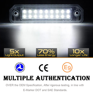 2x per Honda Del Sol 2 porte coupé Civic Hatchback bianco LED targa della coda luci Canbus Free errore 34101 sr3a01 taillight - Product Image 3