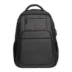 休闲USB充电器男士笔记本包背包防水莫奇拉轻便商务旅行15.6英寸大学笔记本背包