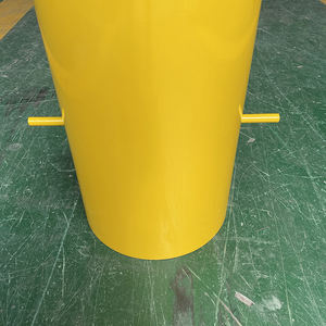 Poteau de sécurité en acier au carbone, bollard fixe encastré avec capuchon pour remplissage en ciment - Product Image 4