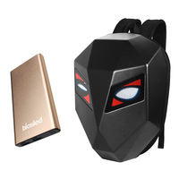 Mochila LED Impermeable para Motociclistas, con Pantalla Negra para Publicidad, Mochila LED para Caminar, Bolsa para Motociclistas