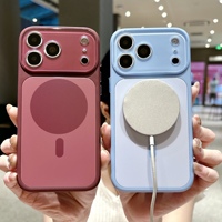 Coque de luxe antichoc magnétique avec protection d'appareil photo pour iPhone 18 17 16 15 14 Pro Max, motif sucette aux couleurs tendance