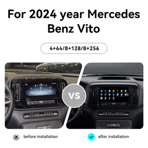 12,5 ''Carplay para mercedes-benz <span class=keywords><strong>Vito</strong></span> 2024 Android 13 reproductor Multimedia estéreo para coche GPS Navi sistema Dual inalámbrico Tonch pantalla - Product Image 2