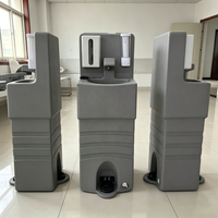 Station de lavage des mains portable grande capacité, évier de lavage des mains en plastique pour les chantiers, la restauration, l'hygiène d'urgence