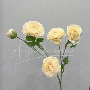 5-Headed Artificial Lotus <b>Flowers</b> <b>Single</b> Branch High Simulation Plastic Silk Wedding Home Decor - Product Image 4