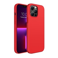Coque de téléphone en silicone liquide pour iPhone 15 14 13 12 Mini Pro Max XS XR 7 8 6S Plus 11 Couverture arrière complète