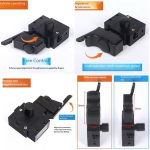 Accesorio de Control de Velocidad para Taladro Manual, Ajuste de Velocidad Continuo, Avance/Retroceso, Plástico, 1NO1NC, 250V 6A, Eléctrico, FA2-6/1BEK - Product Image 6