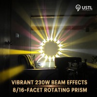 Projecteur Beam Moving Head 230W 7R Sharpy Copy, Éclairage de Scène DMX512, Écran Tactile, 16 Prismes, 14 Couleurs, pour DJ, Disco, Club, Fête, Usine