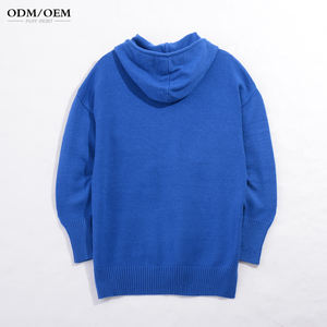 Suéter Personalizado Extra Grande con Capucha para Hombre, Diseño Jacquard con Logotipo, Suéter de Punto para Invierno - Product Image 2