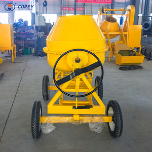 Bétonnière diesel robuste de type tambour de 510 L sur roues avec trémie élévatrice, puissance 16 CV, garantie de deux ans pour les travaux routiers - Product Image 4