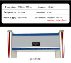 Ai-เครื่องตรวจจับการเดินผ่านแบบอัจฉริยะระบบแสดงภาพอุณหภูมิความร้อนและการตรวจจับโลหะ - Product Image 3