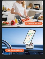 Support de téléphone magnétique universel pour voiture, fixation par ventouse, support en alliage réglable à 360°, accessoires pour tableau de bord de voiture