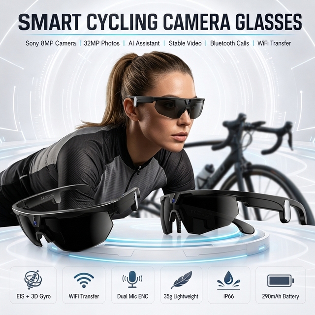 NL Z9 Outdoor Sports Smart Glasses HD Camera Video Recording Audio Sunglasses UV400 Driving Cycling Smart Eyewear for Men Women