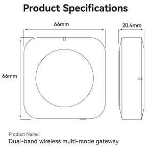 Hub Inalámbrico BT de Doble Banda Tuya Smart Home, Alimentación USB, Compatible con la Aplicación Smart Life para Hogar Inteligente - Product Image 4