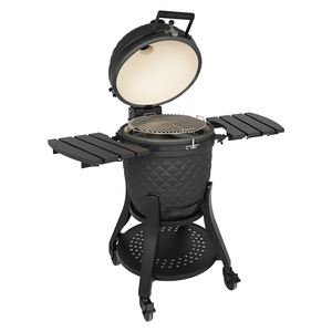 SEB KAMADO Ultra 22 pouces, meilleur barbecue au charbon de bois professionnel en céramique haut de gamme avec système de cuisson, <span class=keywords><strong>pierre</strong></span> à <span class=keywords><strong>pizza</strong></span> - Product Image 4