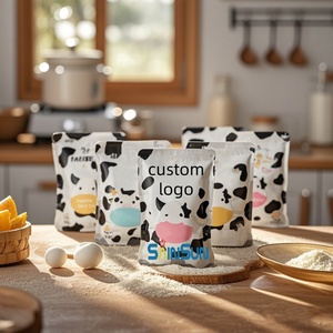 Bolsa de plástico mate con sellado de ocho lados, personalizada, de 30g, 50g, 100g, 250g, 500g, para envasado de polvo de leche y café - Product Image 4