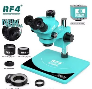 ปรับปรุงใหม่ RF4 2023 ปุ่มปรับกล้องจุลทรรศน์แบบใหม่ 6 ระดับ ล็อคได้อย่างแม่นยำ กำลังขยาย 7-50 เท่า ซูมแบบสามตา RF-7050PRO - Product Image 5