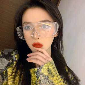 Clear Pc Safety Glasses Full Frame Anti Fog <b>Polycarbonate</b> Lens UV400 Protection For Construction Site Dust Debris - Product Image 4