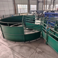 Corral de Alta Calidad para Ganado, de Acero Galvanizado Resistente, para Cría de Ganado Vacuno y Ovino, Ecológico y Fácil de Montar