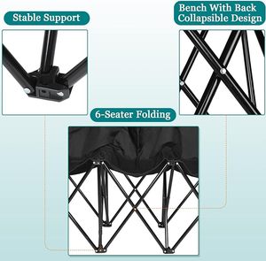 OEM Liegestuhl Football Sports Pliable Oxford Tissu 3 <span class=keywords><strong>4</strong></span> 6 Personnes Sièges Banc Salon Extérieur Pliant Camp Jardin <span class=keywords><strong>Chaises</strong></span> de Plage - Product Image 3