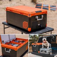 Réfrigérateur-congélateur de voiture 45L 60L 95L, double zone, contrôle par application, compresseur LG, 12V 24V 240V, avec éclairage LED pour le camping, les voyages, les camions