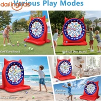 Cible de football gonflable pour la maison – Jeu de fléchettes gonflable pour le football et le golf – Amusement pour enfants et adultes – Support de cible de football pour jeux de jardin