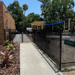 Offerta Speciale: Pannelli per Recinzione in Ferro Battuto Neri, Ecologici e Durevoli, Altezza 6 Piedi, Senza Scavo, per Sicurezza Domestica Moderna - Product Image 6