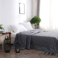 Couverture lestée confortable pour le sommeil en coton pliable sur mesure de qualité supérieure avec des billes de verre