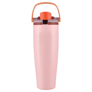 Vaso Térmico Portátil de Acero Inoxidable 304 de 40oz con Asa, Aislamiento al Vacío, para Viajes, Coche, Frutas, con Tapa y Logotipo Personalizado - Product Image 2