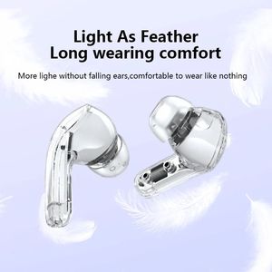 Tai nghe không dây Bluetooth mini chơi game rảnh tay AIR39 <span class=keywords><strong>Air</strong></span> 39, vỏ trong suốt thời trang, màn hình LED kỹ thuật số, kiểu dáng tinh thể - Product Image 4