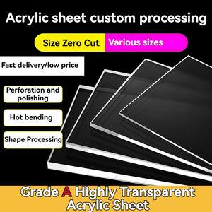 Foglio di vetro acrilico fuso ecologico personalizzato alto trasparente 2mm 3mm 5mm PMMA specchiato in plastica trasparente trasparente - Product Image 3