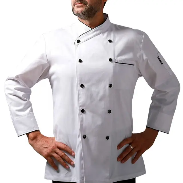 New Fashion Long Or Short Sleeves Restaurant Hotel Coats Jackets Cooking Chef Clothes Uniforms