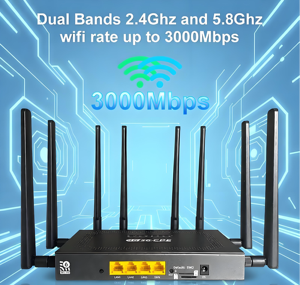 Двухсимочный 5G роутер ZBT2023, новый AX3000, для дома, Wi-Fi 6 Mesh, Wireguard, внешняя антенна, двухдиапазонный 2.4G и 5.8G, Firewall, VPN - Product Image 1